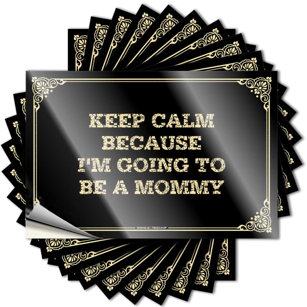 Bar Accessories Man Cave Custom Bumper | Keep Calm Because I'm Going to Be A Mommy Assorted for Scooter Decor(6X9CM)