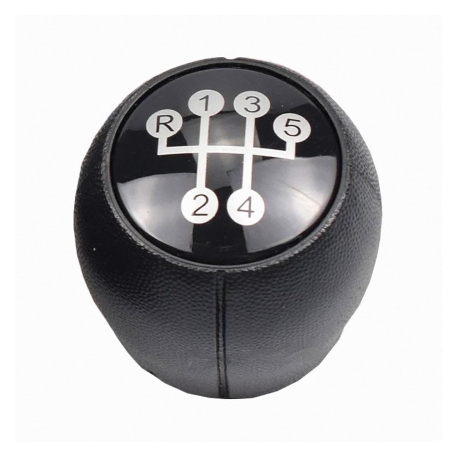 Lvgvzttgkm Gear Head Knob With Boot Gear Shift Knob Manual Upgrade For Vauxhall For Opel Meriva A 2003-2005 2007-2010 5-Speed Leather/Abs Black Stylish Gear Stick 1 Pc
