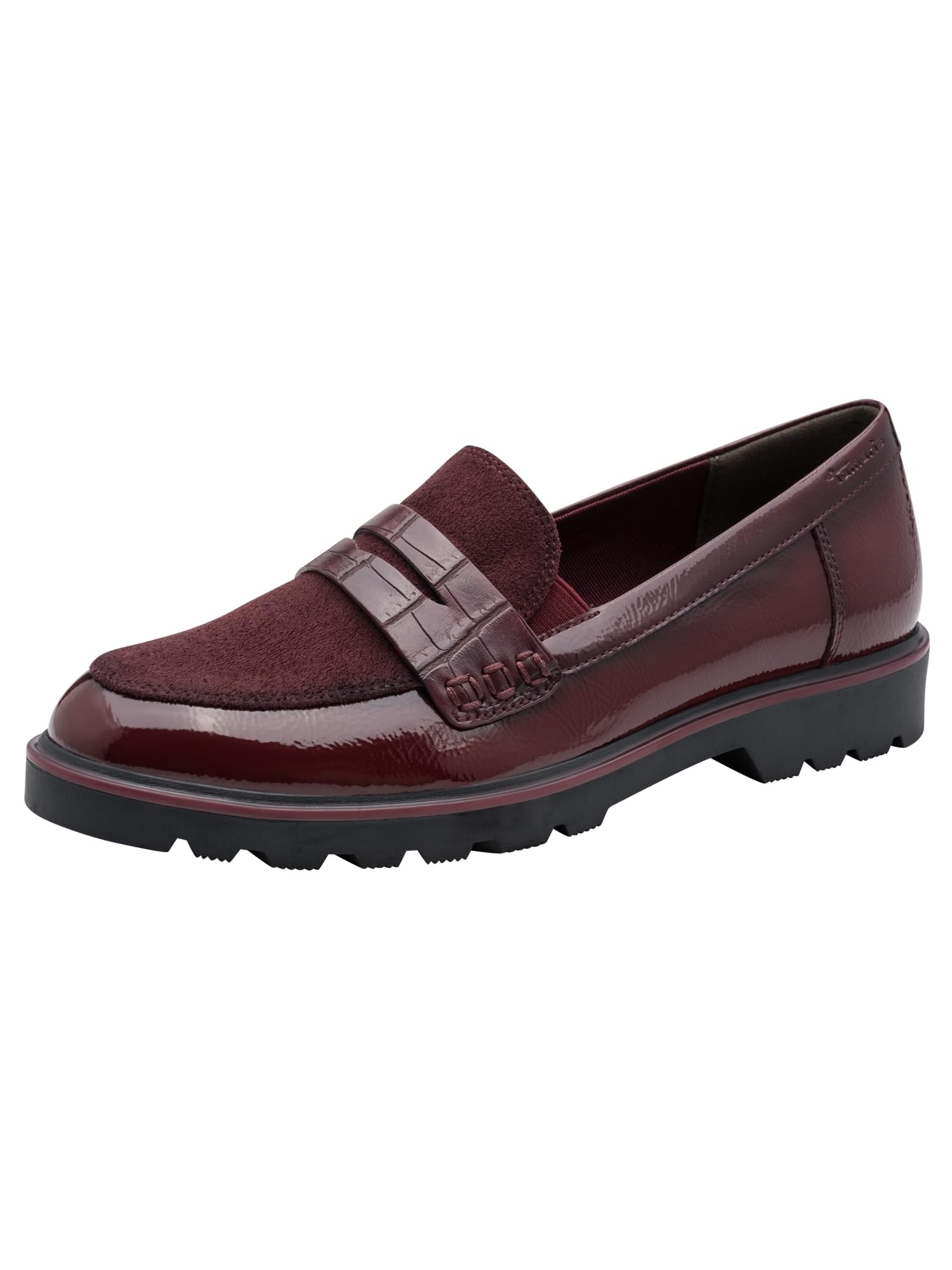 Tamaris Women's Loafer Flat, Red (Merlot), 37
