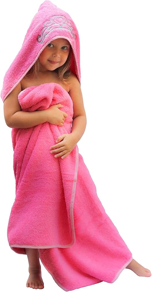 UltraHomes Princess Baby Bath Towel [Pink] Hooded Toddler