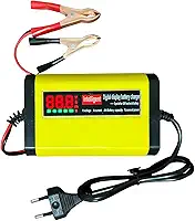 Carregador de Bateria 12v Inteligente com Display informativo Para Carro, Moto, Caminhao – Bivolt com Proteção Contra Super Aquecimento, Sobrecarga Curto Cirquito - Linha Premium