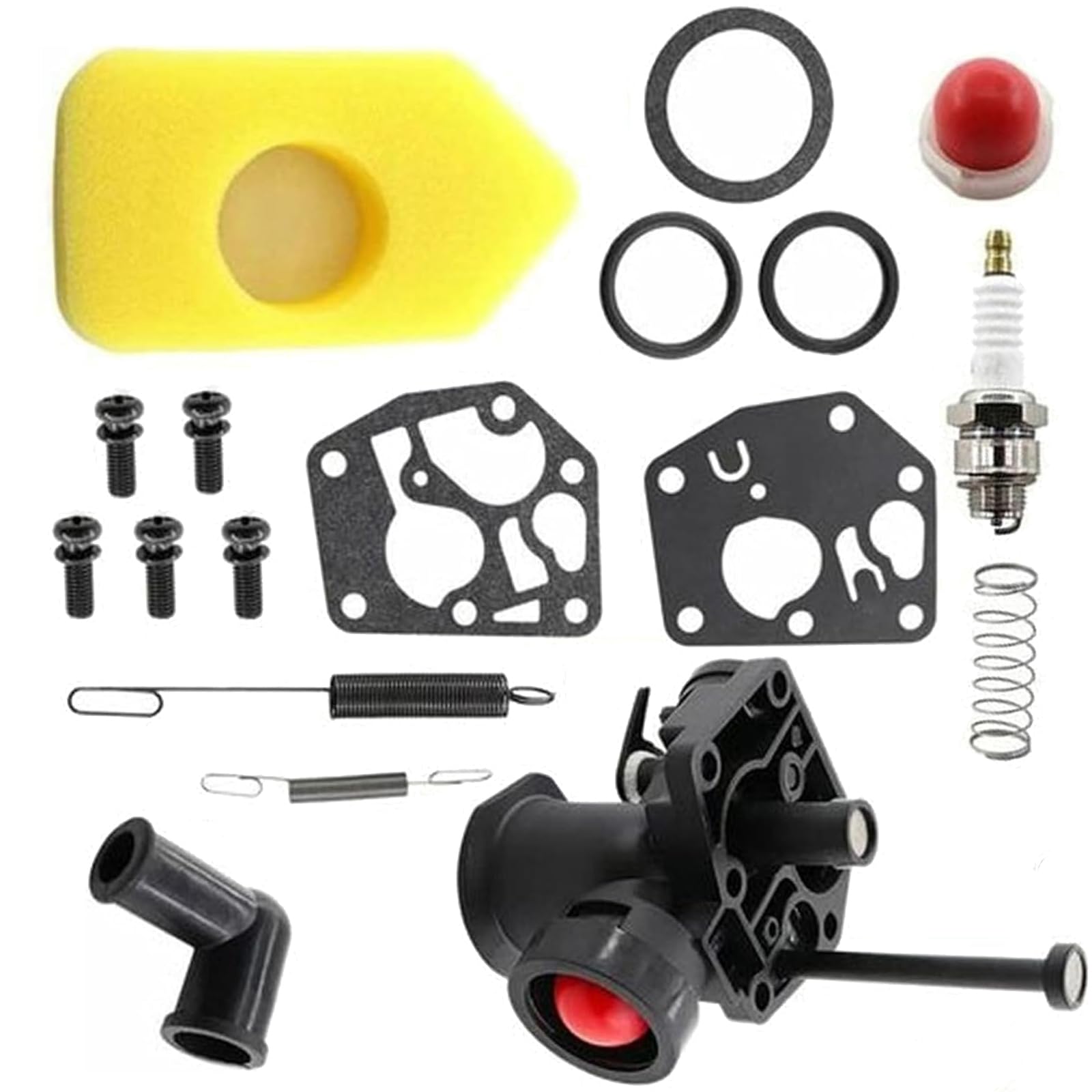 Kit carburatore per tosaerba 499809 498809A 494406 e filtro aria 698369 Molla regolatore 691859 692211 Membrana 795083 495770