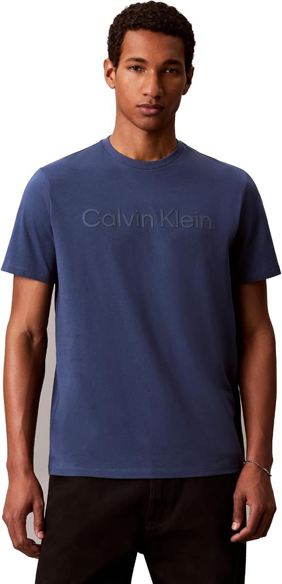 Men's Relaxed Fit CK Logo Crewneck T-Shirt