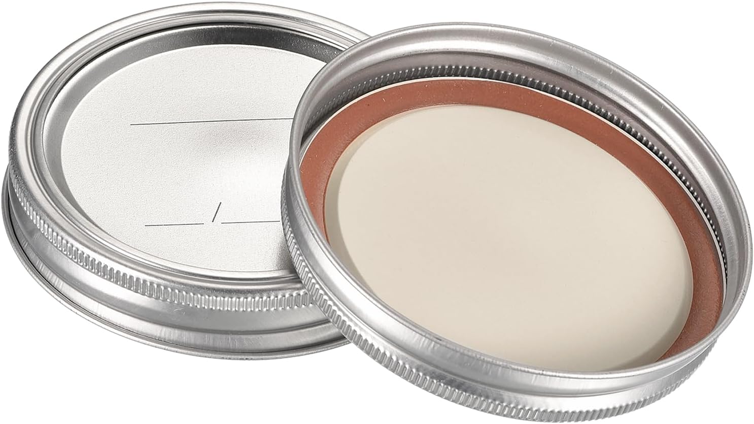 uxcell Canning Lids, 50 Sets - Tinplate Split-Type Mason Jar Lids and Bands Wide Mouth with Date Leak Proof Fits Storage Cover (Gold)