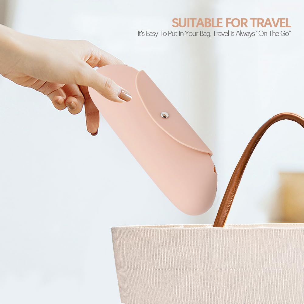 TUCANA Premium Travel Makeup Brush Holder with Magnetic Closure - Organize & Secure Your Brushes, Khaki, Nature - Image 4