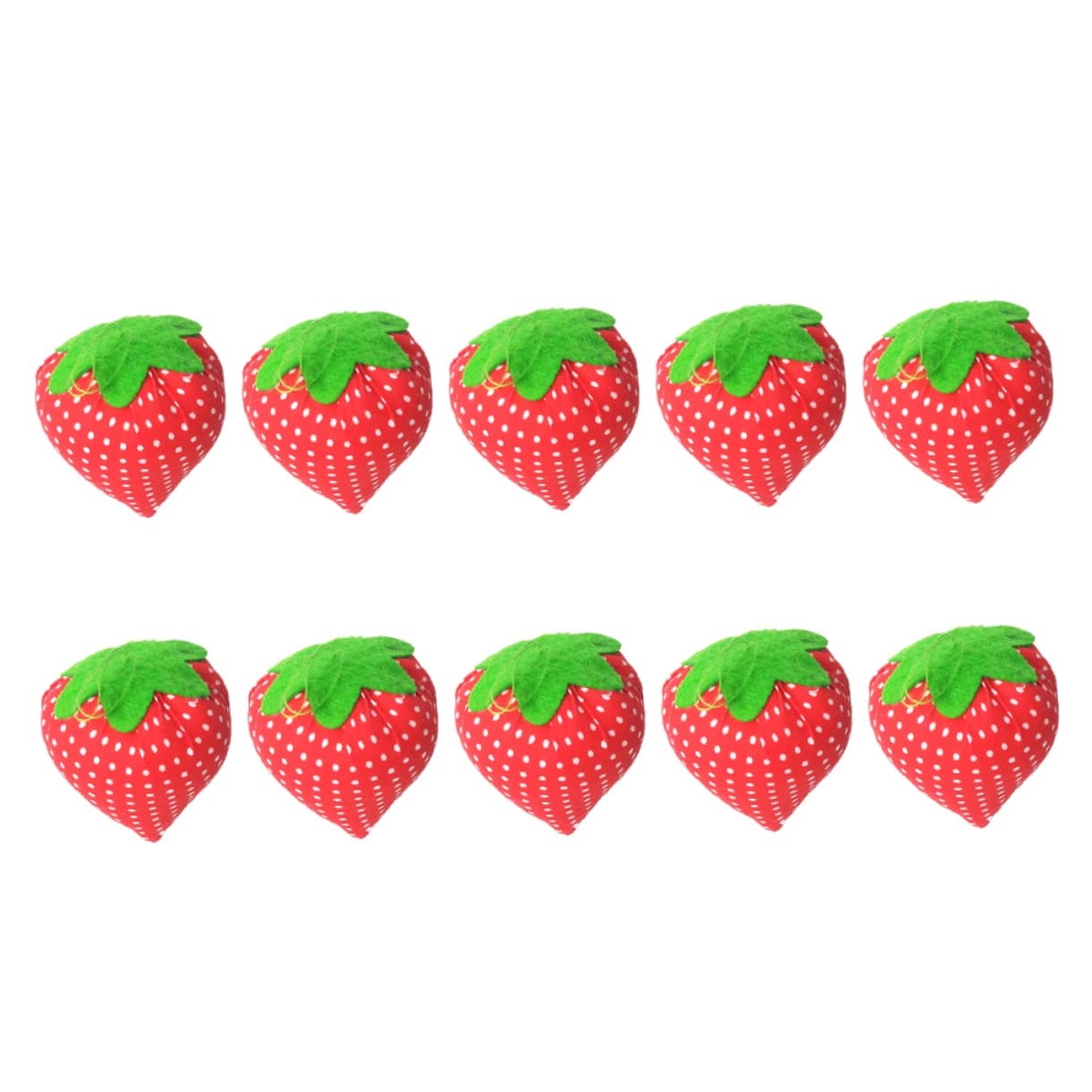 SHINEOFI 20piezas Alfiletero Forma De Fresa De Organizador De Agujas Para Manualidades Herramienta De Costura Para Cestas De Costura y Decoración