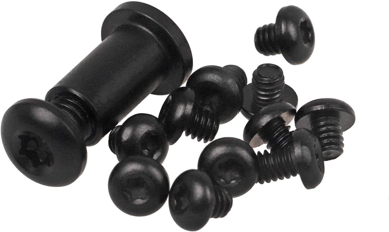 13Pcs Custom Titanium Alloy Torx Screw and Pivot Set for Benchmade 535 BUGOUT, Includes Handle and Pocket Clip Screws (Black)