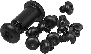 13Pcs Custom Titanium Alloy Torx Screw and Pivot Set for Benchmade 535 BUGOUT, Includes Handle and Pocket Clip Screws (Black)