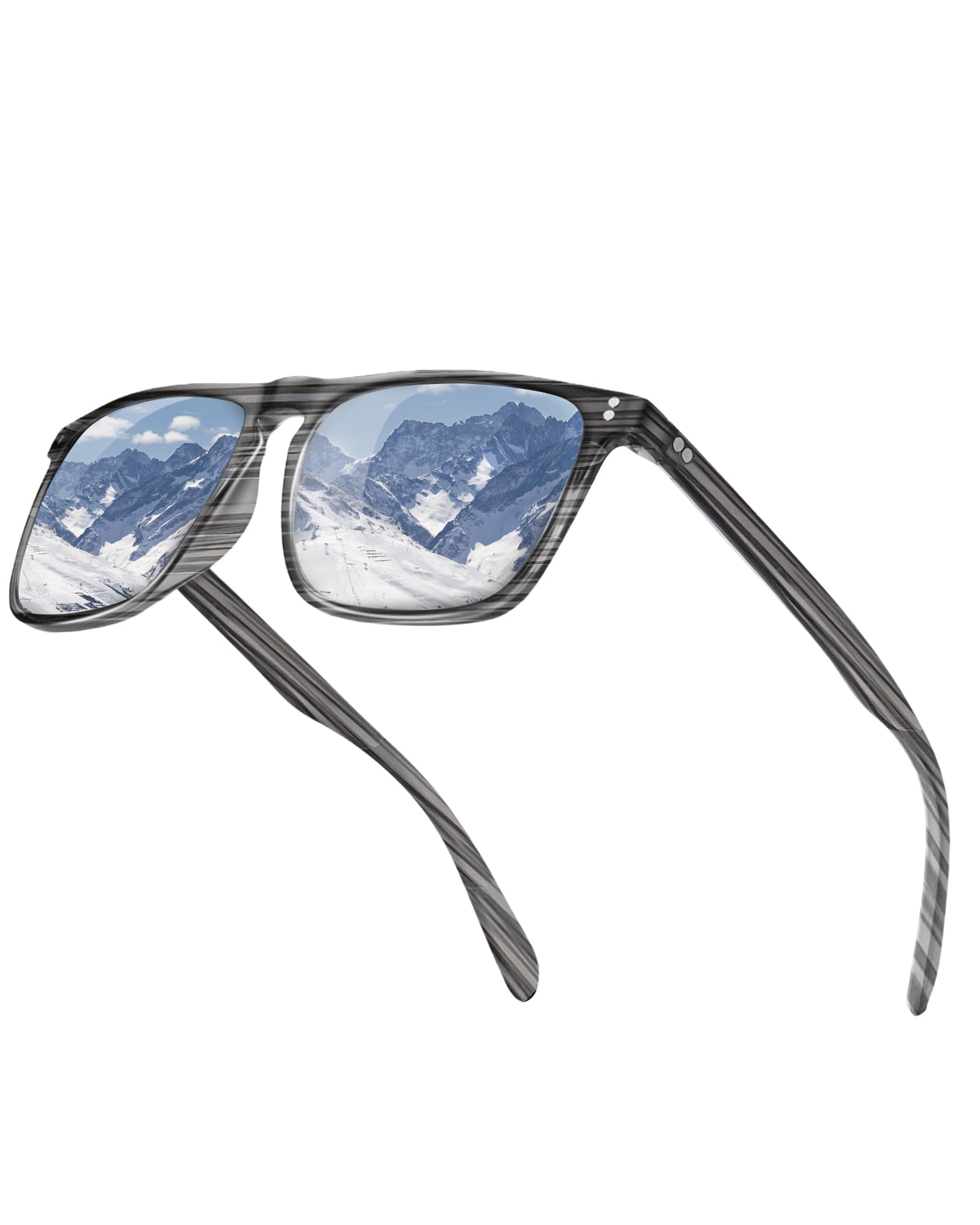 Lunettes photochromiques rétro avec monture légère carrée style vintage