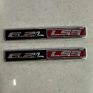 Other | 2 Chrome Oem Ls3 Emblem 62l V8 Engine Emblems Badge For Chevy 55 X 15 - View #7