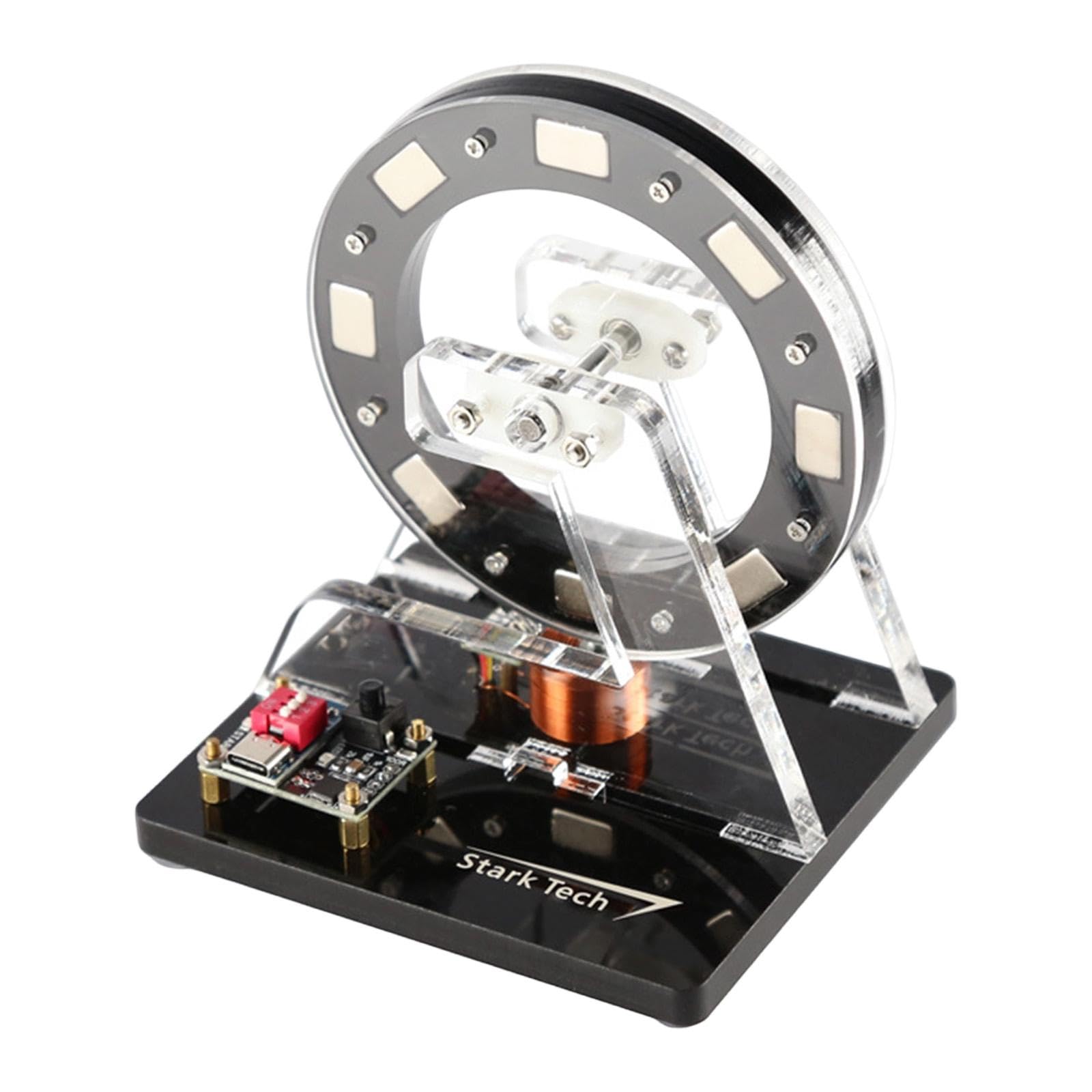 MagiDeal Modelo de noria pequeña con motor sin escobillas, de alta velocidad ajustable y accionado por bobina simple, ideal para laboratorios de ciencias y