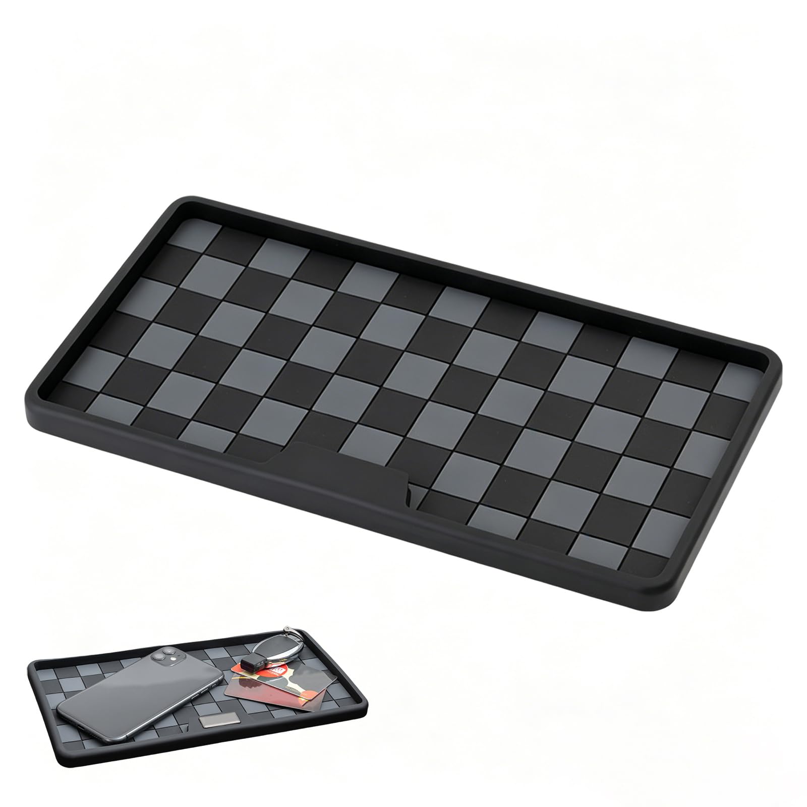 ONOMMUCDG Dashboard Storage Tray, for Mini Aceman J05 2024-2025 Behind Screen Organizer Center Console Navigation Container Anti-Slip Interior Accessory