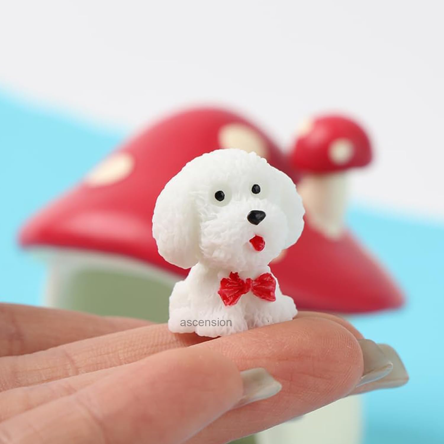 Ascension 3 Pcs Cartoon Puppy Ornaments Cute Miniature Dog Figurine Animal Dog Characters Toys for Home Garden Dollhouse Cake Topper Decoration Multicolor Dog Puppy Miniature - Image 5 thumbnail