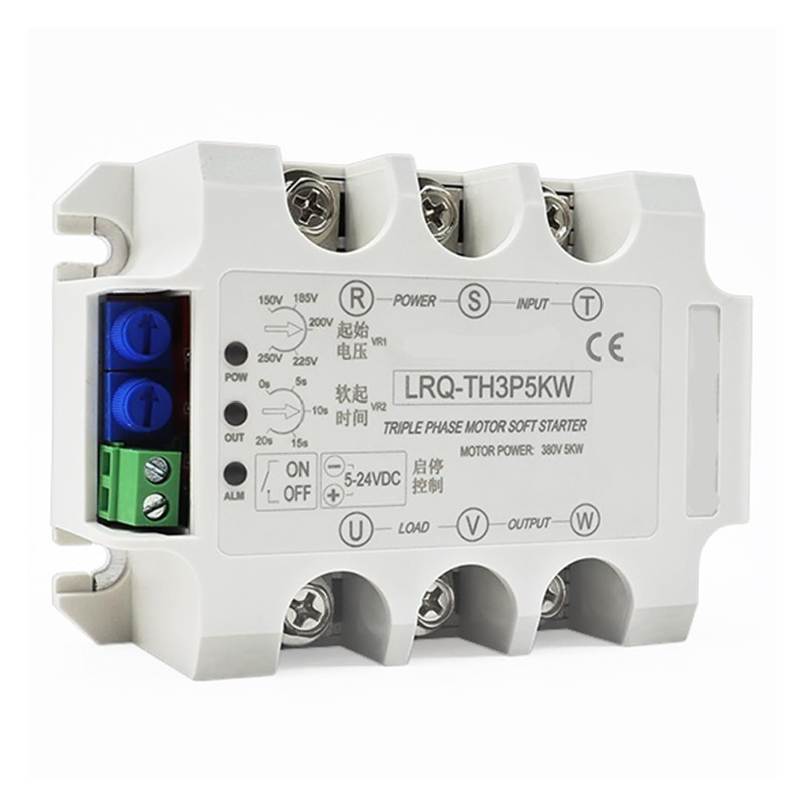 Three/Single Phase Motor Soft Starter Slow Start Module Solid State Relay Decompression and Step-Down Controller(Single 2KW Module)