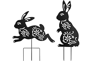 Exquisite Bunny Yard Stakes for Garden Decor