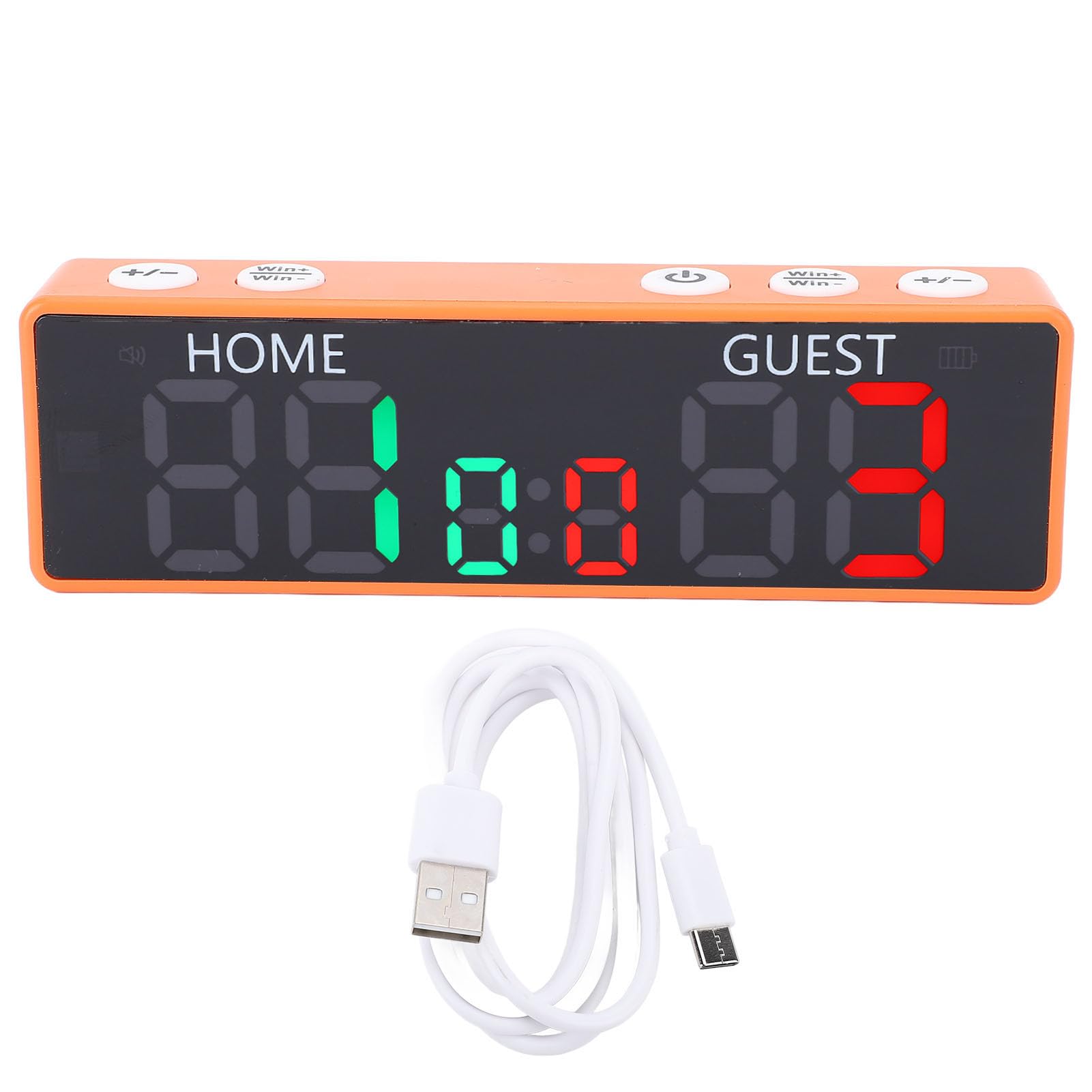 Fabater Mini Tabellone Segnapunti Digitale Portatile a 6 Cifre per Giochi da Tavolo, Scacchi, Cicalino Forte, Ricaricabile per Accessori per Giochi da Tavolo