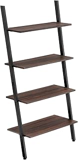 VASAGLE Ladder Shelf, 4-Tier Bookshelf, Storage Rack Shelves, for Living...