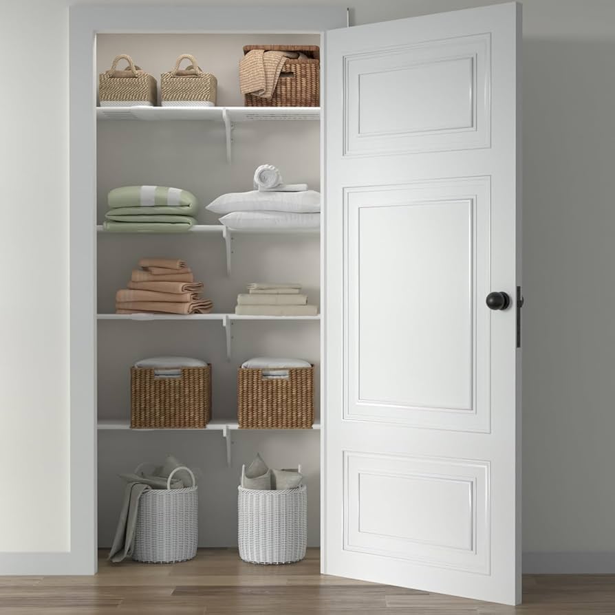 Amazon | EZシェルフ – 拡張可能なリネンクローゼットキット – 4