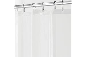 iDesign Waterproof PEVA Plastic Shower Curtain Liner