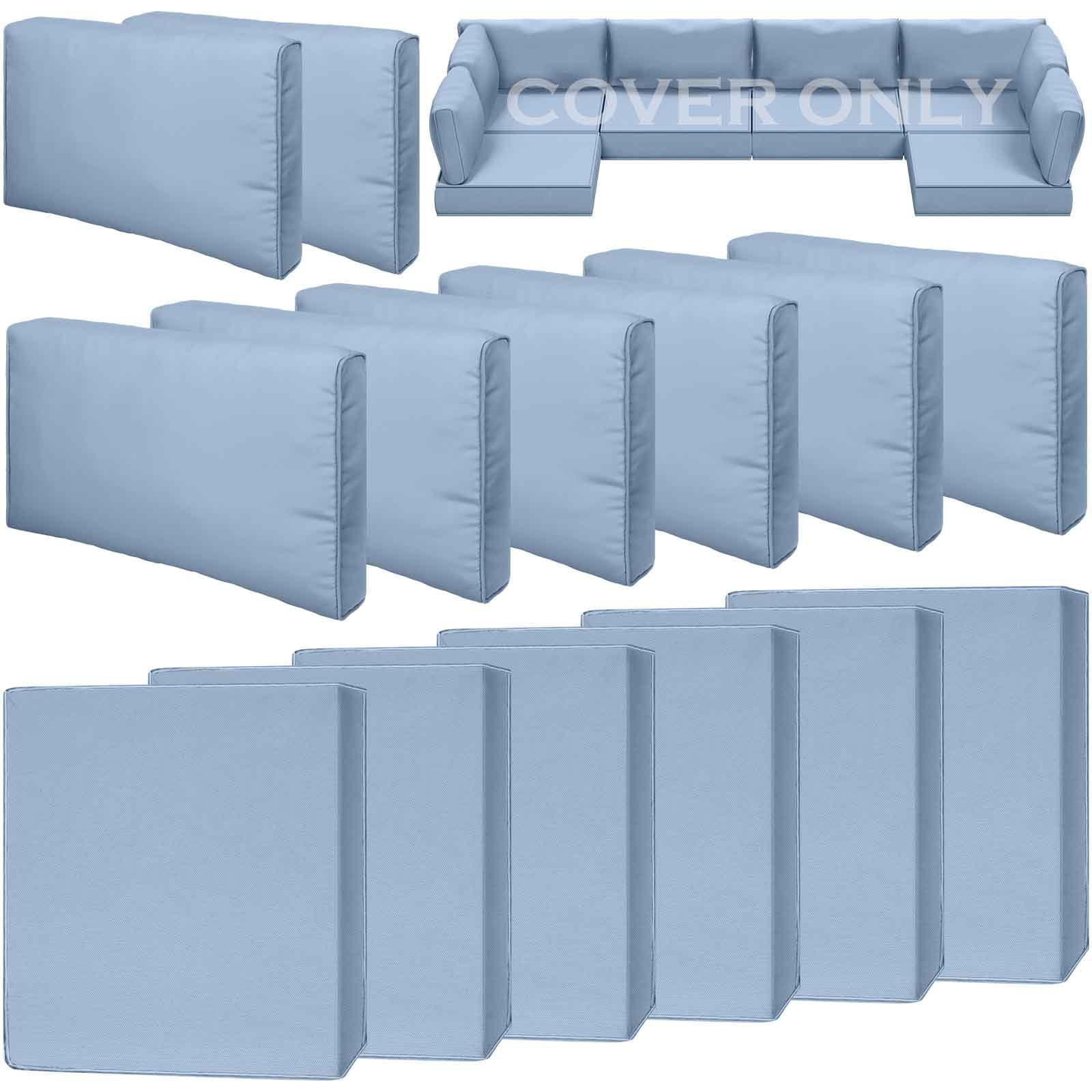 Photo 1 of ***FACTORY SEALED - OPENED FOR INSPECTION***
Cethytirko 14 Piece Outdoor Patio Waterproof Cushion Covers, Fits 6-Seat Wicker Rattan Sectional Couch Chair Furniture Cover Replacement Set - Fade-Resistant Patio Cushion Covers with Zipper