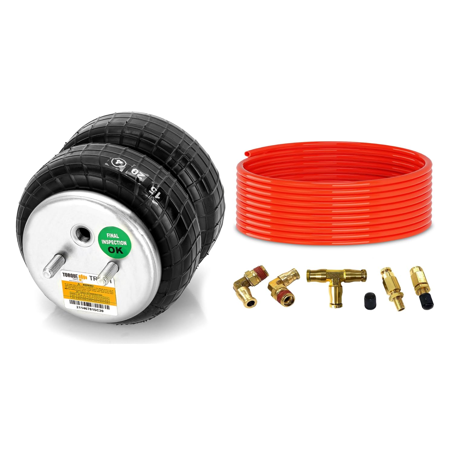 TORQUE 6781 Air Bag Replacement for 6781 6957 Firestone Ride Rite Air Bags and Torque Airbag Suspension Kits, Fittings Tubing (Replaces Firestone 6781