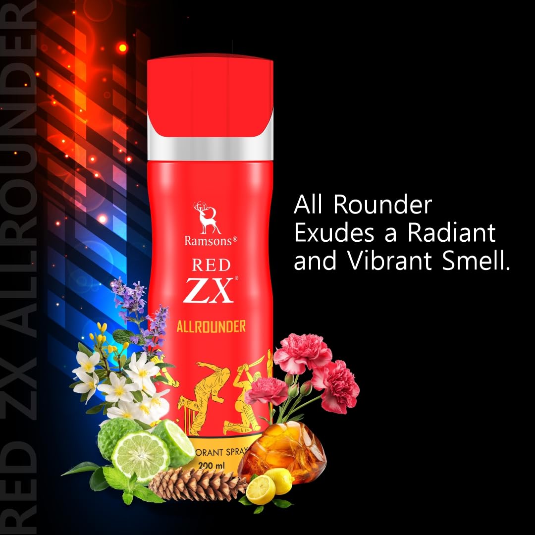 Buy Ramsons Red ZX Allrounder Deodorant-200ml Deo for Men & Women