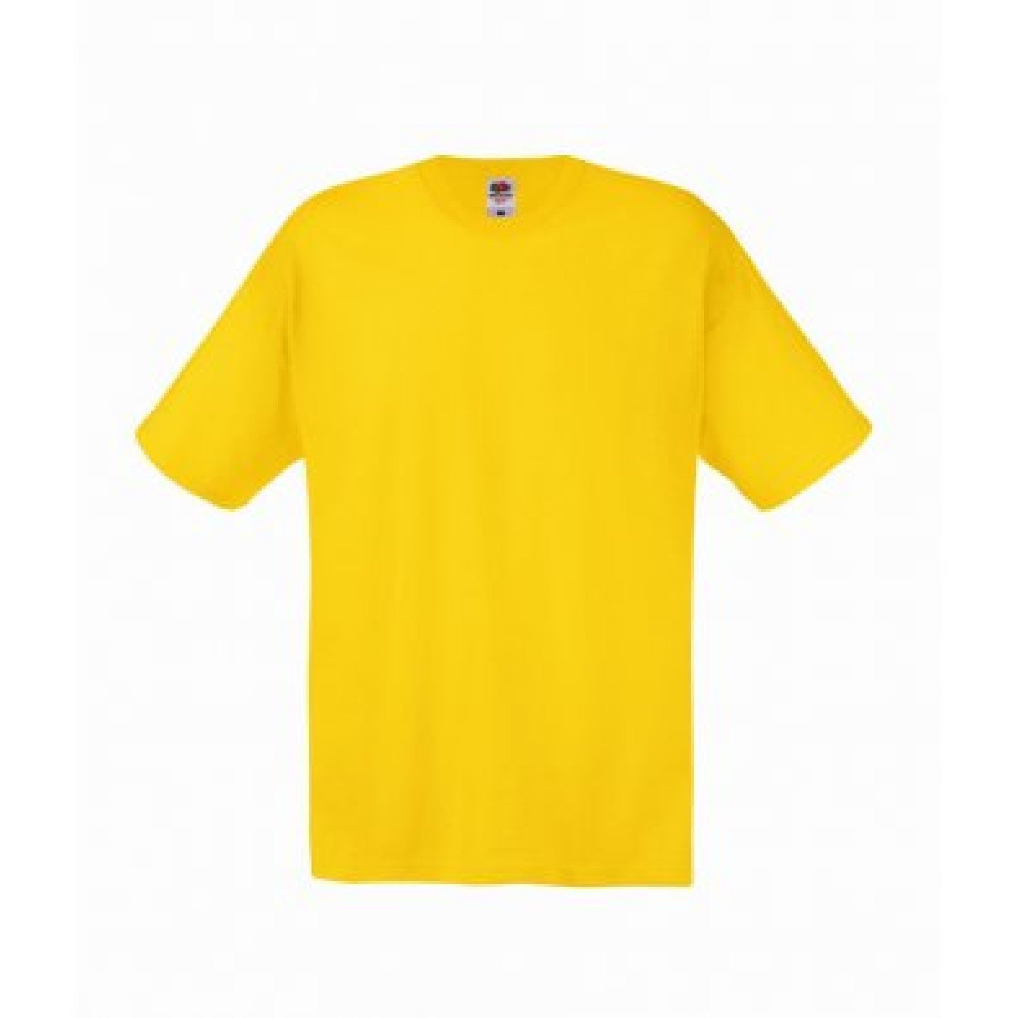 Fruit of the Loom Men's Original T. T-Shirt, Yellow, XX-Large