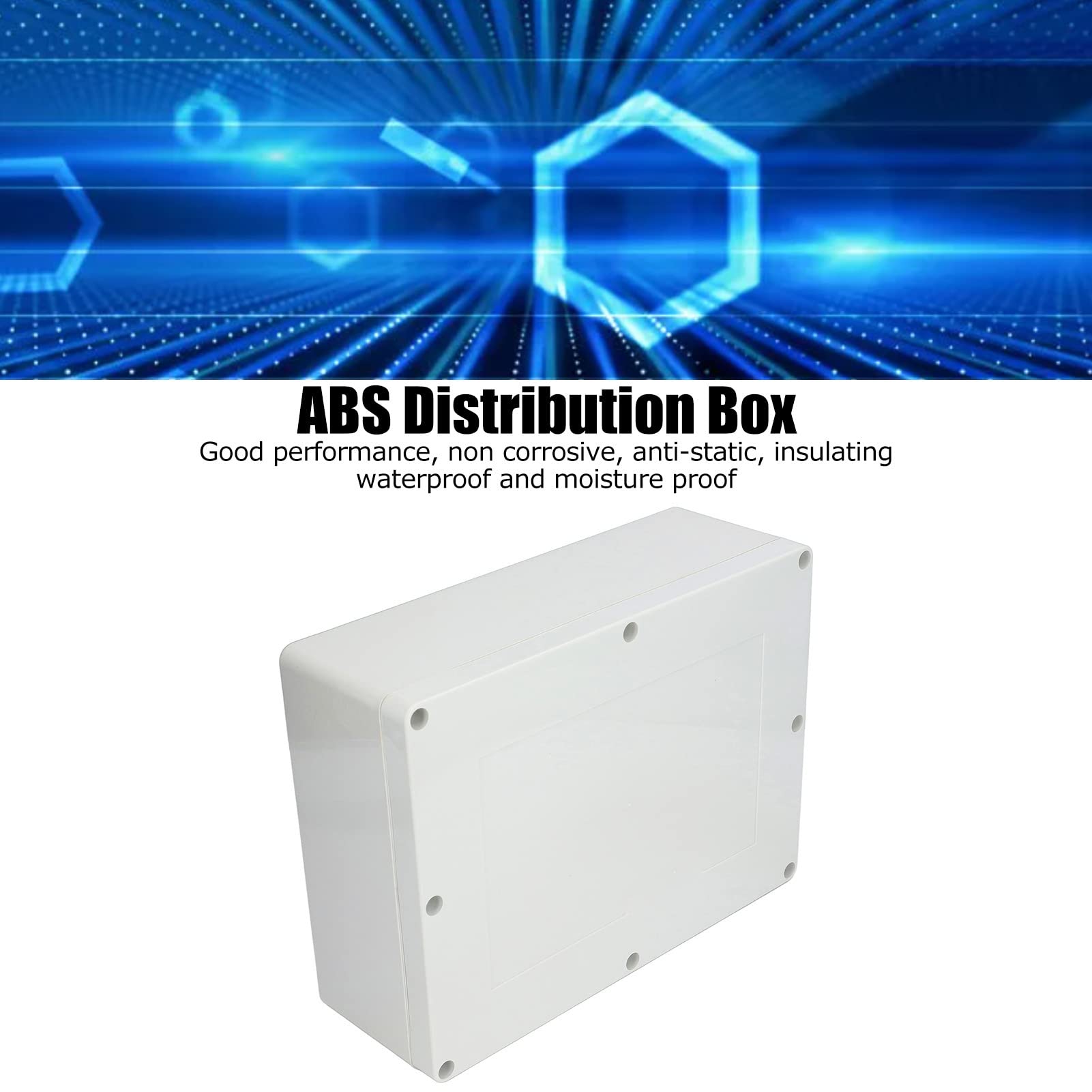 Scatola Giunzione Elettrica Esterna IP67 - 220x170x110mm, Impermeabile, ABS