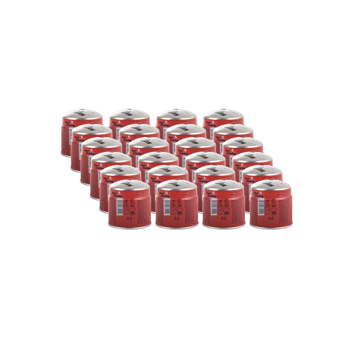 ALPEN CAMPING Cartouche Gaz 190g Butane Propane Mix Sécurité Stop Gaz EN521 Recharge Universelle Type 200