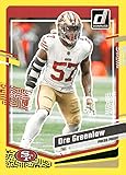 2023 DONRUSS PRESS PROOF YELLOW #269 DRE GREENLAW SAN FRANCISCO 49ERS FOOTBALL OFFICIAL TRADING CARD OF NFL
