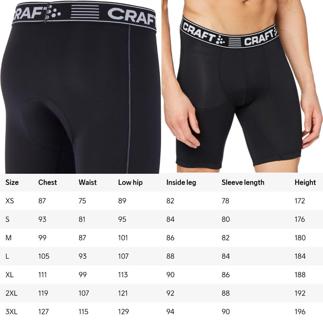 Craft Greatness Spodenki Rowerowe - Czarne/Białe, S