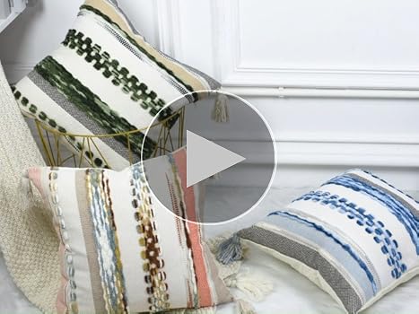 Amazon.com: PANOD Boho Long Lumbar Throw Pillow Cover 14 x
