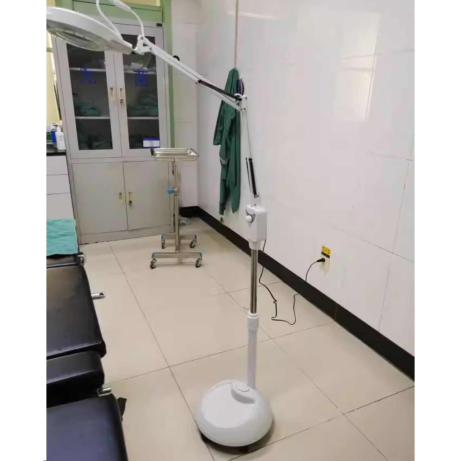 Lampada di Ingrandimento a Luminosità Regolabile con Rullo, Lampada Medicale LED, Lampada Scialitica Dimmerabile, Lampada Senza Ombre, per Trattamenti per Il Viso, Estetiste per Ciglia