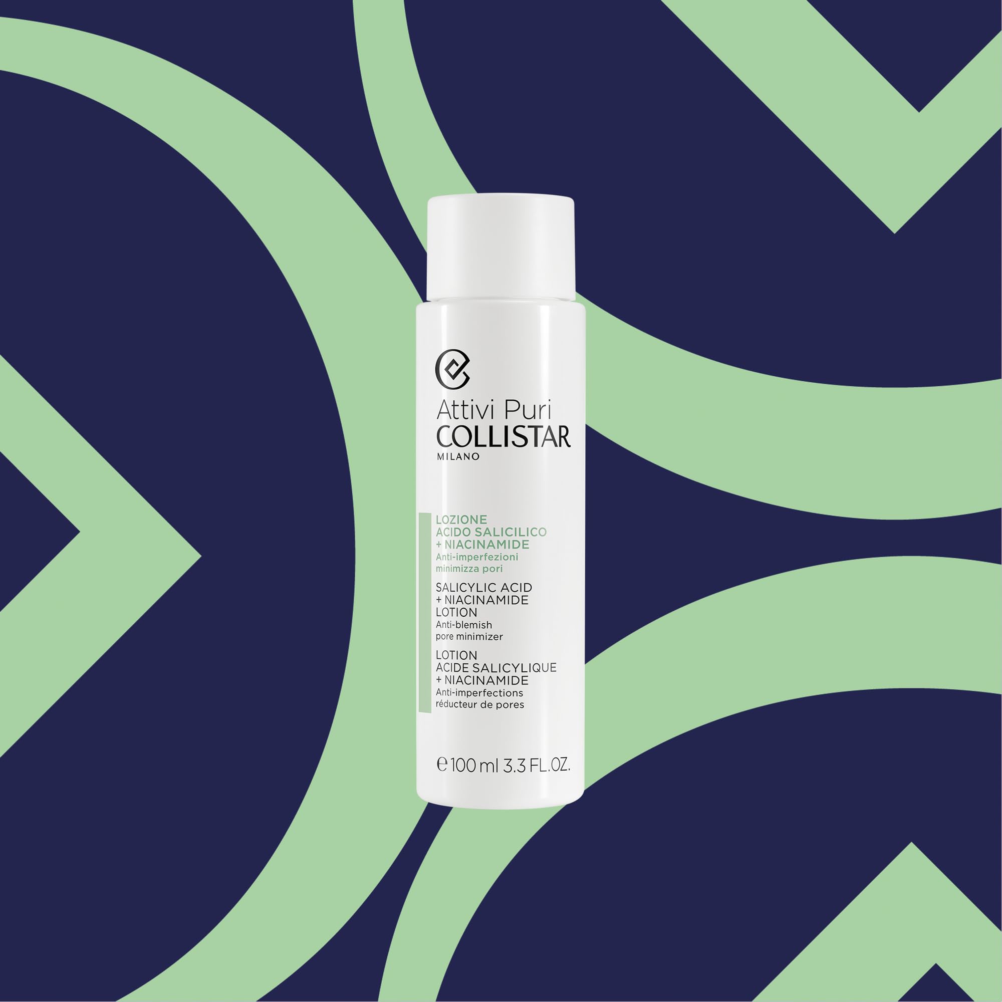 Collistar Kit Attivi Puri Acido Salicilico + Niacinamide, Crema Viso 50ml + Lozione 100ml, Anti-Imperfezioni, Seboequilibrante, Minimizza Pori, Esfolia e Illumina l’Incarnato