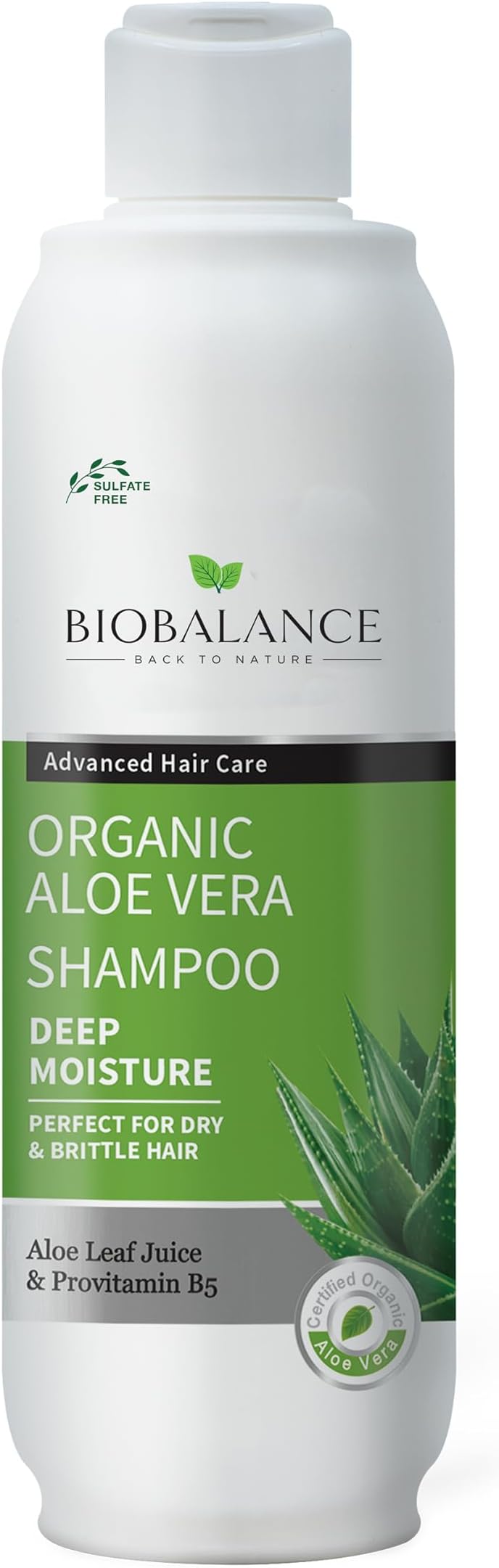 BIOBALANCE back to nature Bio Balance Organic Aloe Vera Shampoo, 330 Ml