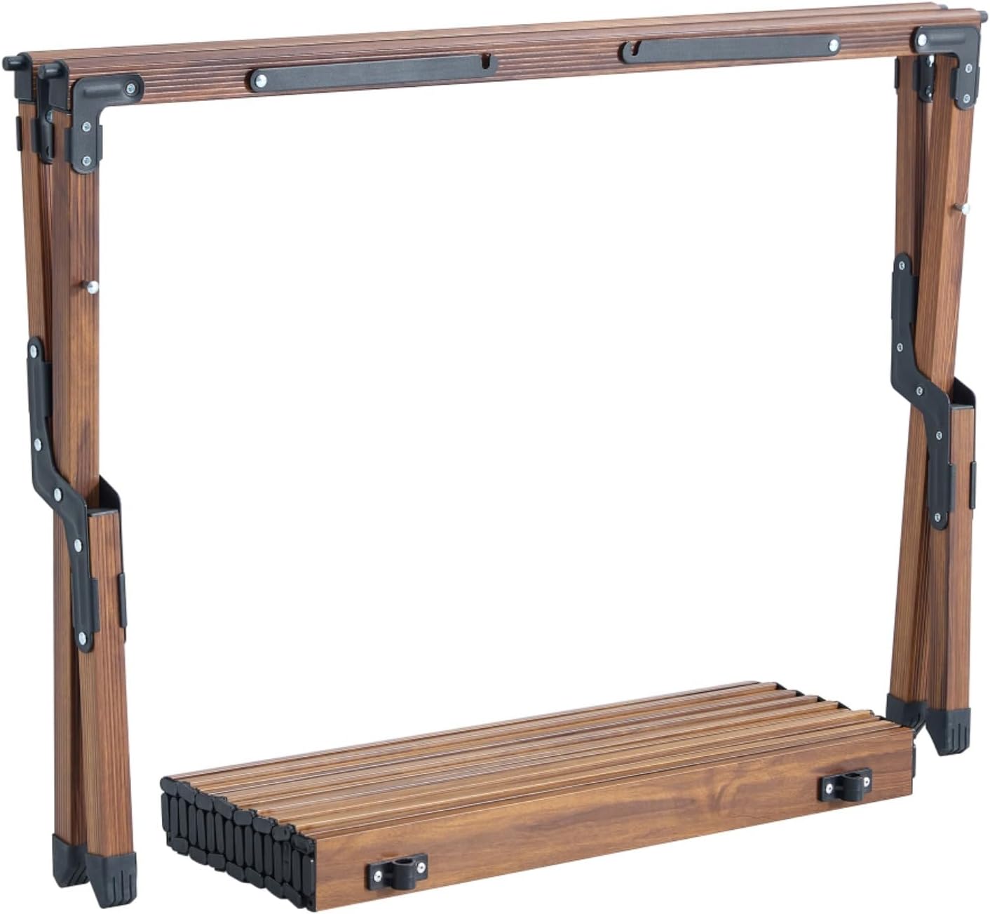 Lightweight Aluminum Folding Table Outdoor Indoor - 37x23.43 Inch Roll-Up Portable Camping Picnic Table for Beach, BBQ, Patio