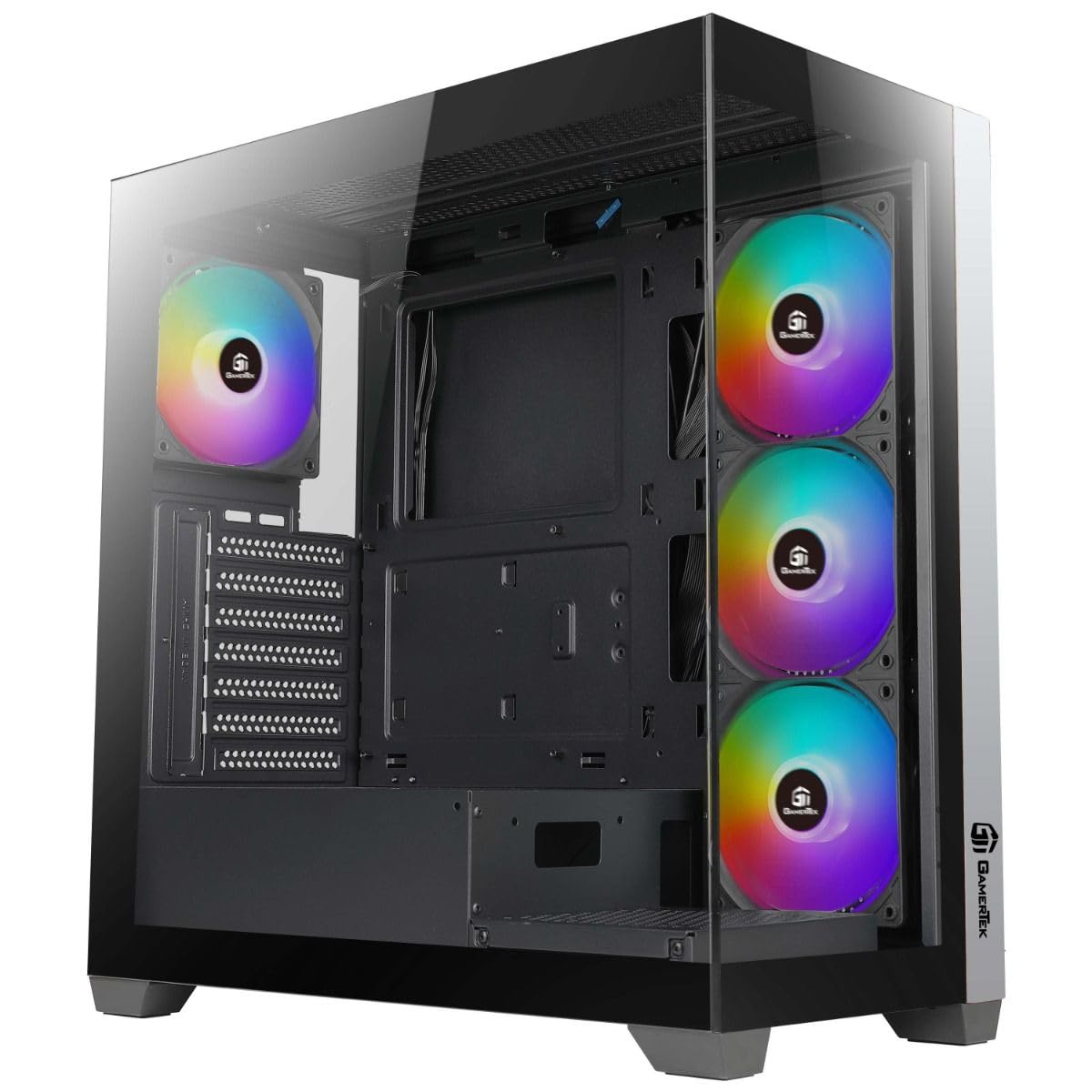 Stellar MID Tower ATX Gaming Case – Black, ARGB Fans, High-Performance Build