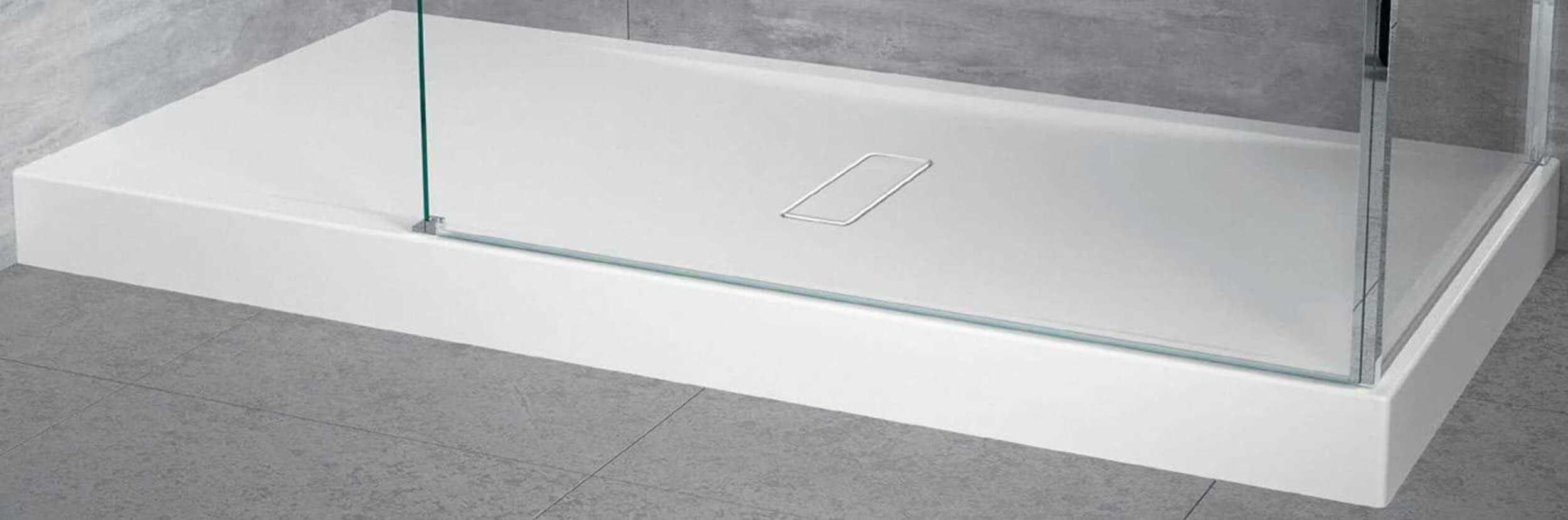 Piatto Doccia Appoggio Pavimento Casa Novellini Custom Bianco Dimensione Misura 160x70 Spessore Altezza 12 cm Piletta Scarico Inclusa Rialzato Stabile Resistente Alto Lastra Acrilico Pannello Zona