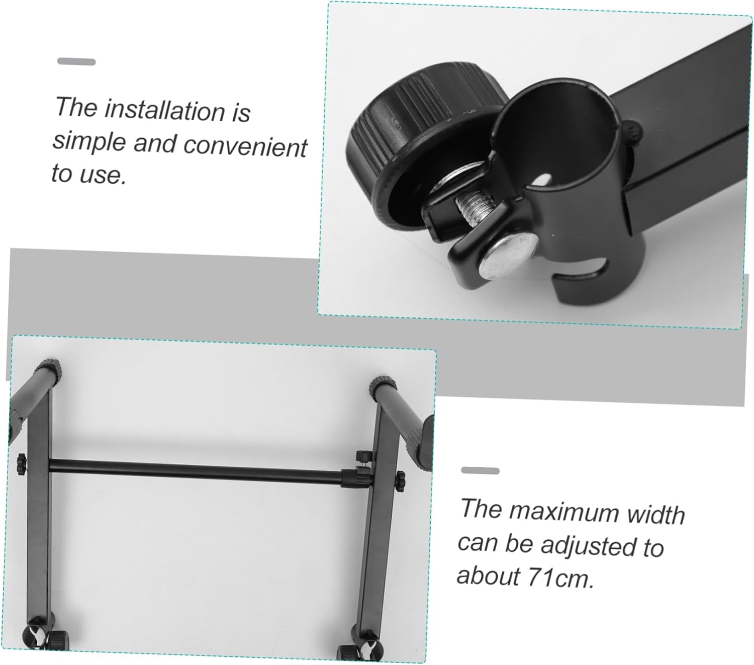 1set Digital Electric Keyboard Stand Height Rack Easy to Carry Stage Performance Random Style