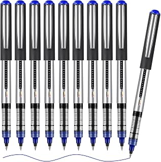 OFFCUP Tintenroller, 10 Stück Tintenroller Stifte Blau 0,5 mm