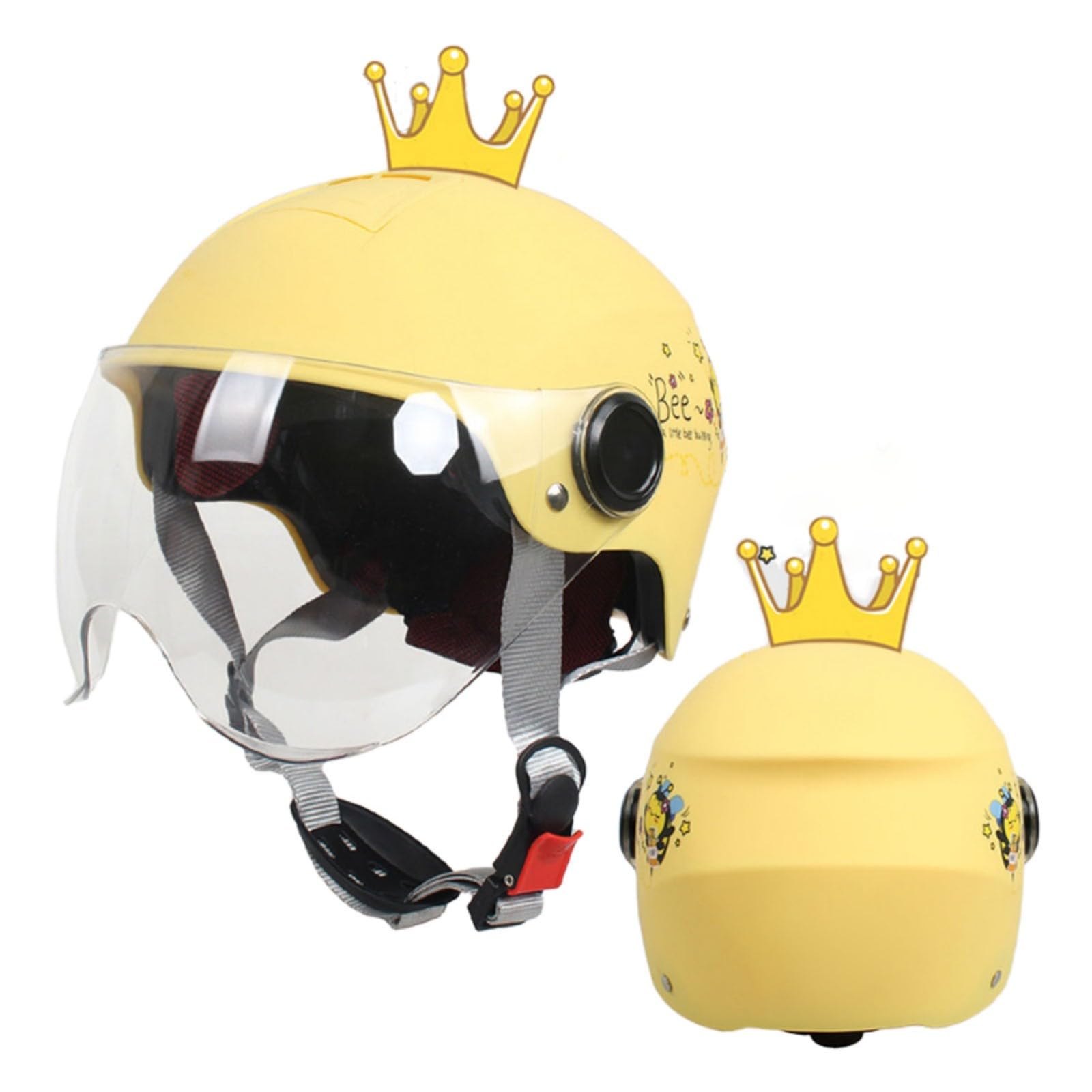 Simpatico Casco Da Moto Per Bambini, Omologato ECE 22.06, Casco Da Moto Aperto Con Visiera Per Bambini E Bambine Dai 3 Ai 12 Anni, Casco Da Scooter Per Bambini