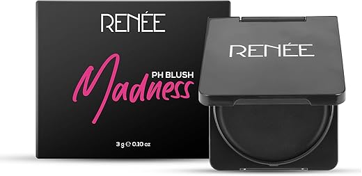 RENEE Madness pH Blush, Instant Unique Pink Payoff, Highly Blendable, Light Weight, Long Lasting, Moisturizing Formula, Enriched With Olive, Macadamia & Shea, Paraben Free &…
