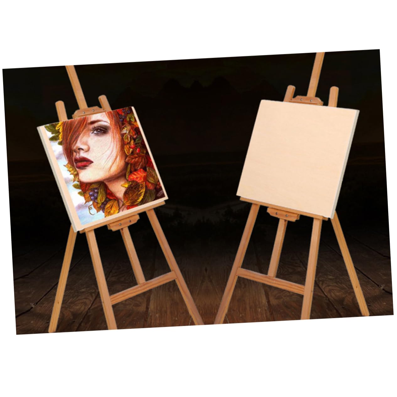 Hohopeti 2piezas Tablero De Dibujo De Madera Para De Tablero De y Dibujo Superficie y Resistente Para