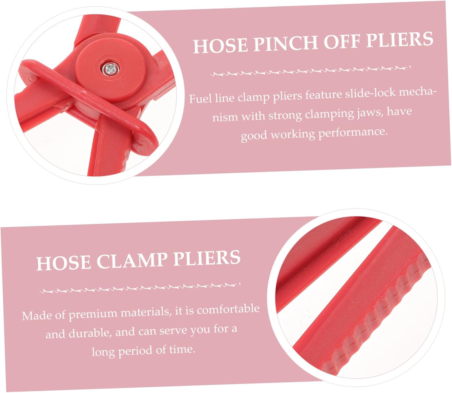 GLEAVI 6pcs Hose Remover Pliers for Automotive Fuel Hose Clamp Pliers Car Tubing Cut-off Tools Kit