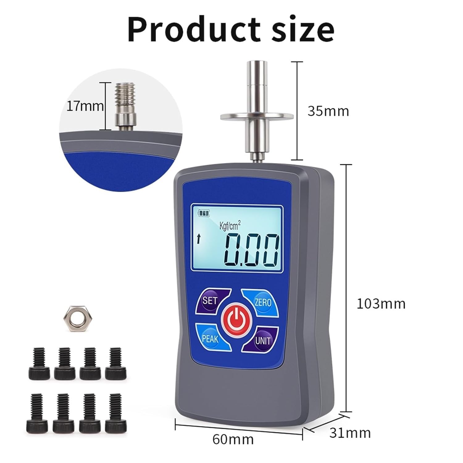 Probador digital portátil de dureza de frutas GY-M15/M30 - Penetrómetro preciso para peras, uvas, naranjas, herramienta esencial para control de calidad (GY)