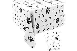 Puppy Paw Print Tablecloth: Essential for Paw-some Parties