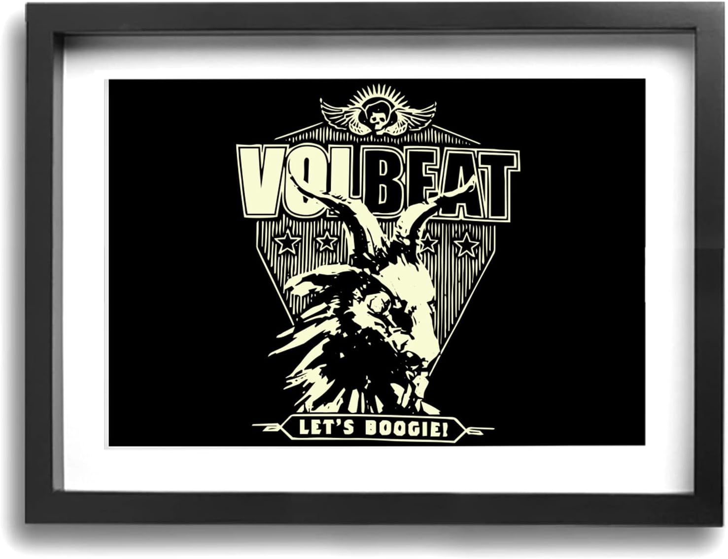 Amazon.co.jp Volbeat ヴォルビート Let'S Boogie アートパネル 装飾画 額縁付き インテリア 壁掛け 美しい