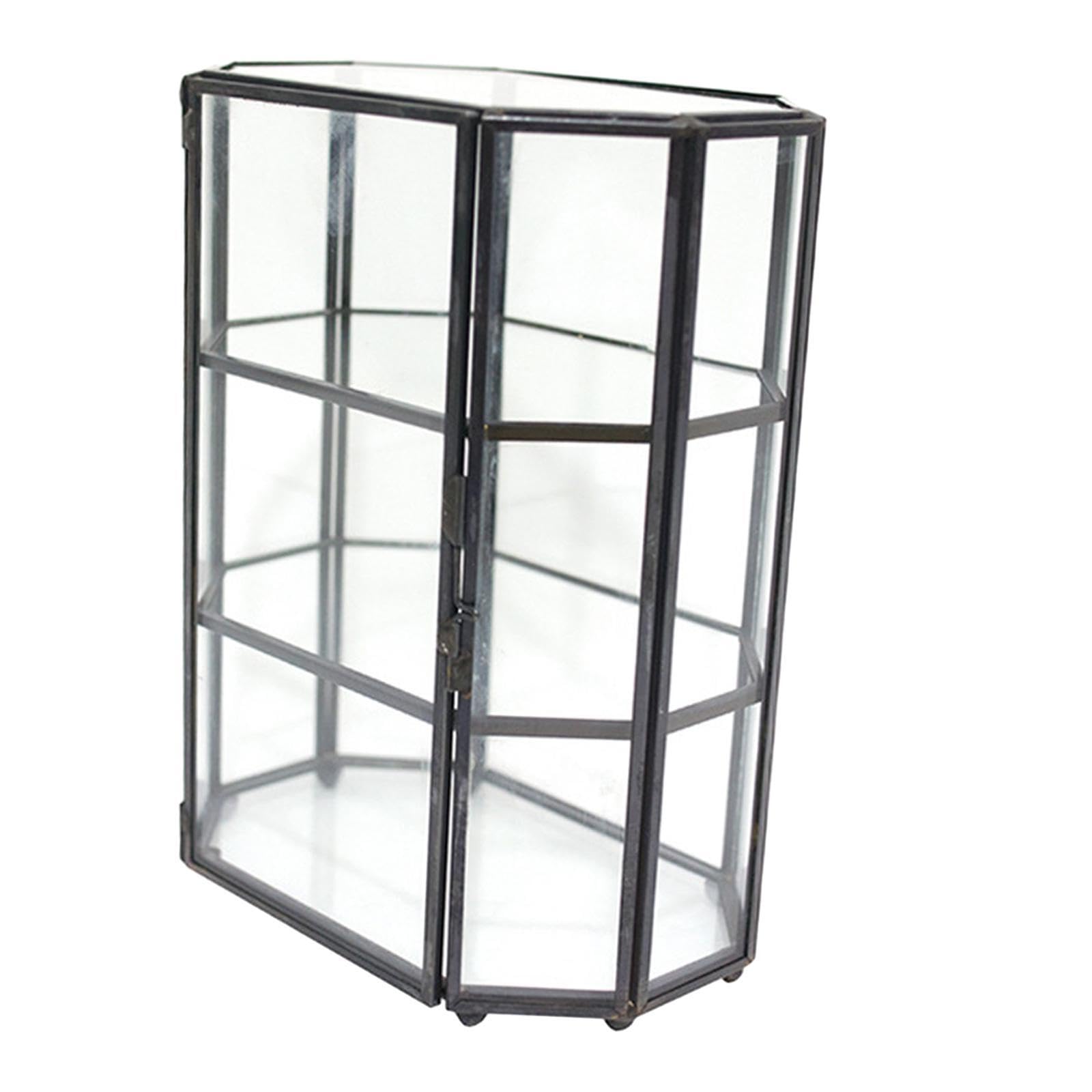 TWISAXC Crafted Jewelry Organizer Clear Glass Box For Rings Bracelet Earring Necklace Unique Gift Solution For Every Occasion Collection Organiser Packaging