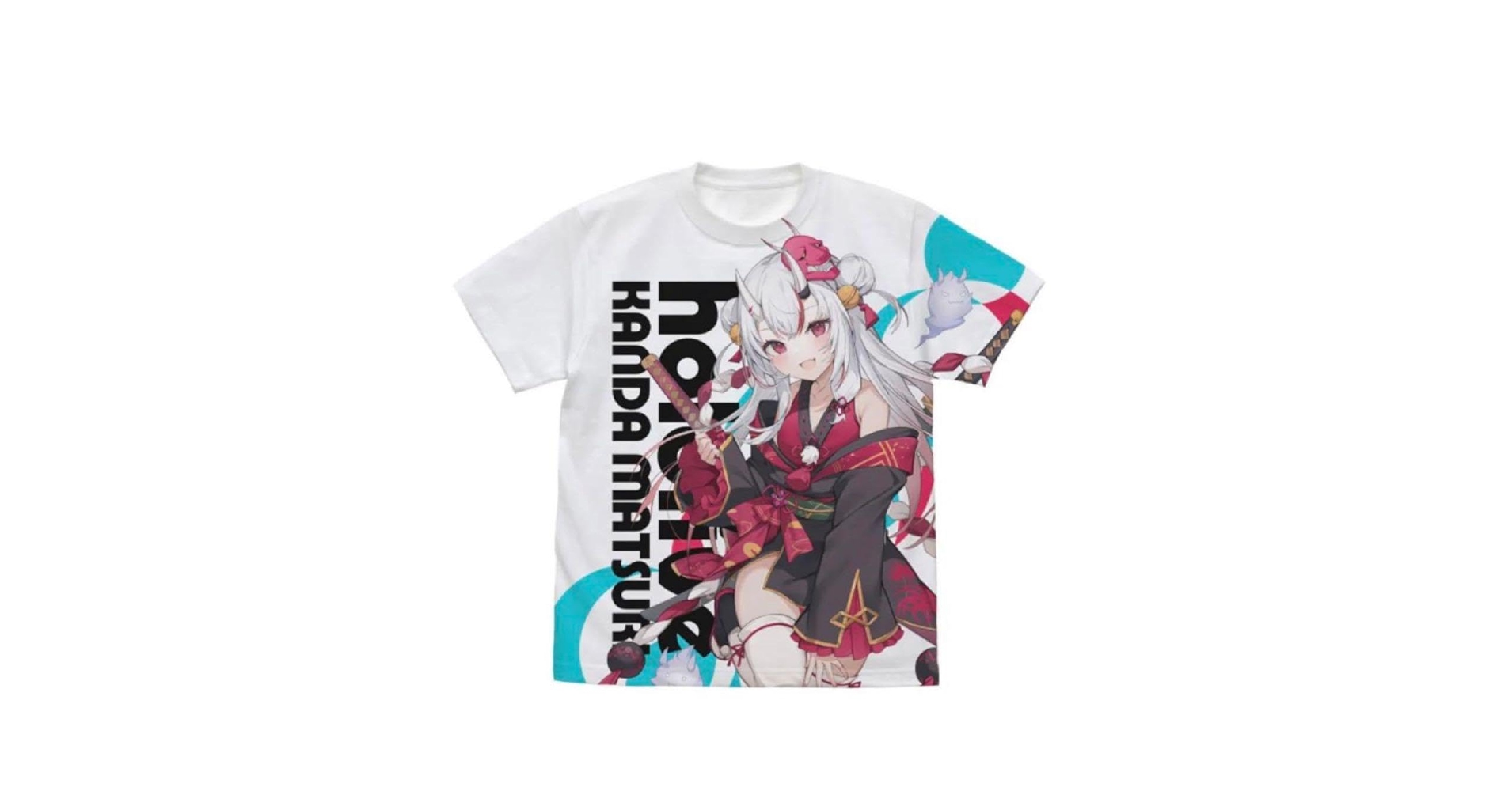 百鬼あやめ tシャツ4枚セット 受注生産】百鬼あやめの大文字Tシャツ「余、なんもきいとらん