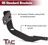 Vista 7 de TAC - Estribos laterales para Jeep Wrangler JL 2018-2024 de 2 puertas, SUV de 4.25 pulgadas, textura ovalada, barras laterales negras